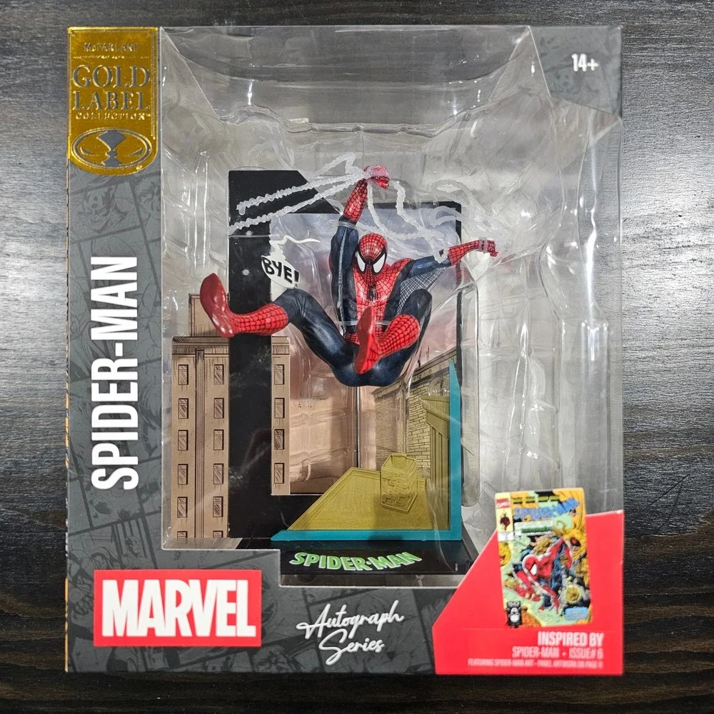 McFarlane Signed‎ Autograph Series Marvel Spider-Man #6 Gold Label Figure Statue
